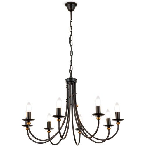 LIVIQUE, Kronleuchter Giovanni Stahl 50 cm - Farbe: Antik - Kronleuchter