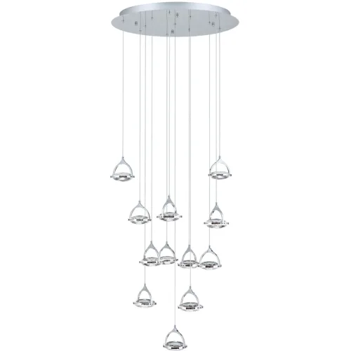 LIVIQUE, Deckenlampe Moon Grau Stahl 12 cm - Farbe: chrom - Lichtfarbe: Warmweiss - Deckenlampe