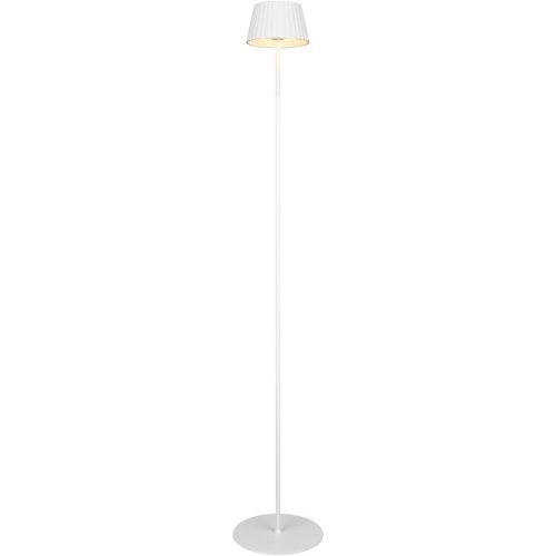 LIVIQUE, Stehlampe Zeraus Weiss Metall 123 cm - Farbe: weiss matt - LED - Stehlampe- LED Energiesparlampe