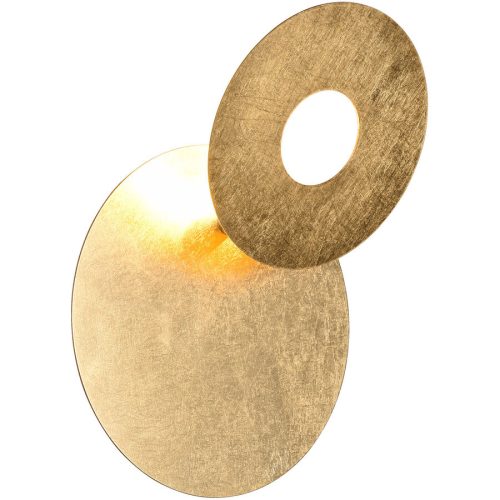 LIVIQUE, Wandlampe Onael Gold Metall 18 cm 18 cm - Farbe: goldfarben - LED - Wandlampe- LED Energiesparlampe