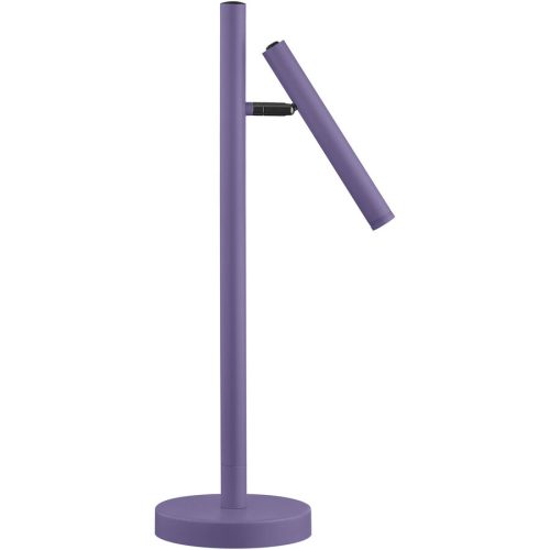 LIVIQUE, Tischlampe Streak Lila Metall 15 cm 50 cm - Farbe: violett - LED - Lichtfarbe: Extra warmweiss - Tischlampe- LED Energiesparlampe