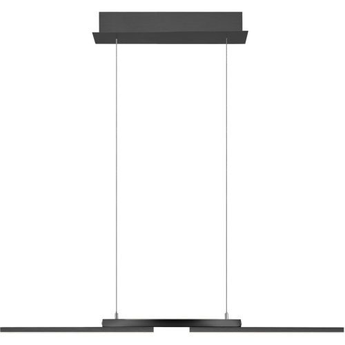 LIVIQUE, Pendellampe More Grau Metall 87 cm 200 cm - Farbe: anthrazit matt eloxiert - LED - Lichtfarbe: Extra warmweiss - Helles Neutralweiss - Pendellampe-