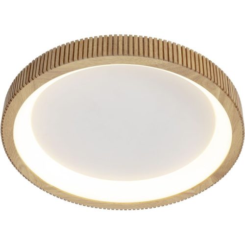 LIVIQUE, Deckenlampe Casina Weiss Holz/Kunststoff 50 cm 12 cm - LED - Lichtfarbe: Extra warmweiss - Deckenlampe- LED Energiesparlampe