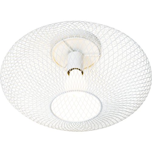 LIVIQUE, Deckenlampe Amour Weiss Metall 45 cm 19.5 cm - LED - Lichtfarbe: Warmweiss - Deckenlampe- LED Energiesparlampe