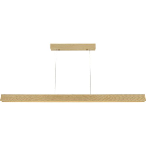 LIVIQUE, Pendellampe Clifton Braun Holz/Metall 120 cm 120 cm - Farbe: eiche - LED - Lichtfarbe: Extra warmweiss - Pendellampe- LED Energiesparlampe