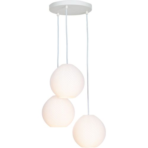 LIVIQUE, Pendellampe Milena Weiss Kunststoff/Metall 38 cm 130 cm - Material: Metall/Kunststoff - Pendellampe