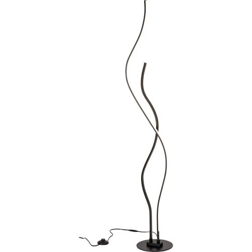LIVIQUE, Stehlampe Arizona Kunststoff/Metall schwarz - LED - Lichtfarbe: Warmweiss - Material: Metall/Kunststoff - Stehlampe- LED Energiesparlampe