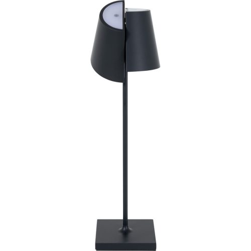 LIVIQUE, Tischlampe Nuindie Tango Schwarz Aluminium 11 cm 38 cm - LED - Lichtfarbe: Extra warmweiss - Tischlampe- LED Energiesparlampe
