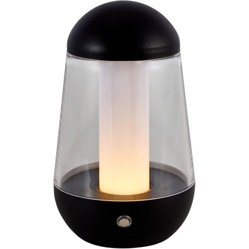 LIVIQUE, Tischlampe Kim Schwarz Aluminium 10 cm 17.5 cm - LED - Lichtfarbe: Extra warmweiss - Helles Neutralweiss - Tischlampe- LED Energiesparlampe