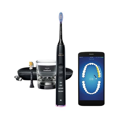 Philips Sonicare, Philips Sonicare Elektrische Zahnbürste "DiamondClean 9400, HX9917" 2 Stk. Aufsteckbürsten mit integriertem Drücksensor, 4 Putzprogramme und 3 Intensitätsstufen