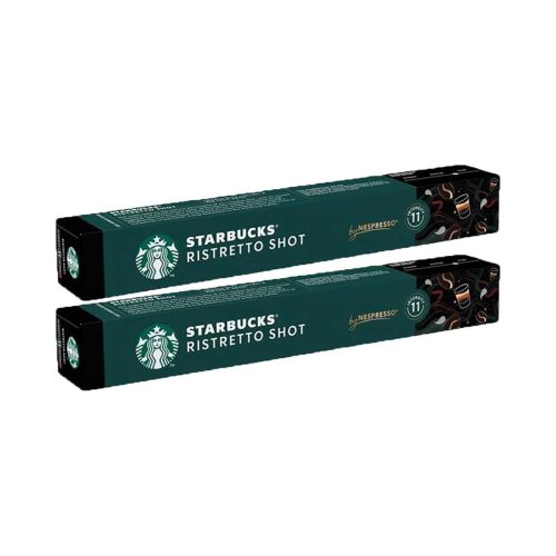 STARBUCKS, Starbucks Ristretto Shot Dark Roast Kaffeekapseln – Nespresso Kapseln – rot