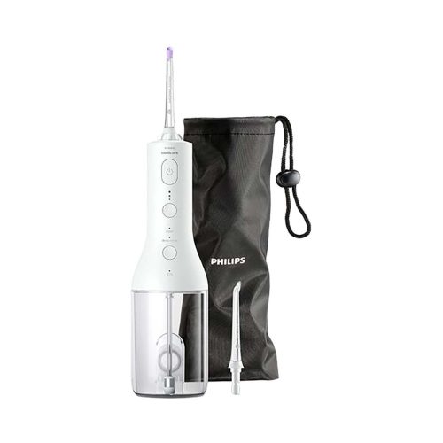 Philips Sonicare, Philips Sonicare Munddusche "kabelloser Power Flosser 3000 HX3826" 2 Stk. Aufsätze Quad Stream-Technologie, 2 Modi für die Reinigung, 3 Intensitätsstufen