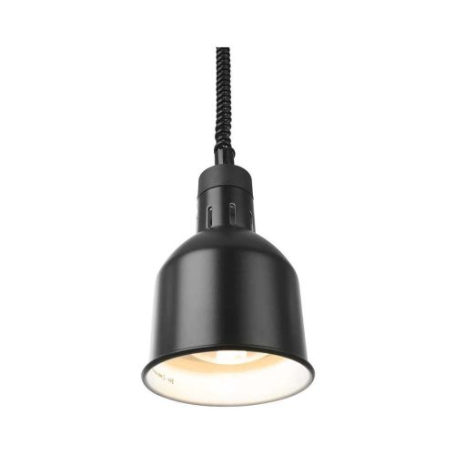 HENDI, Hendi Höhenverstellbare Wärmelampe zylinderförmig, Schwarz,ø 17.5x(H)25.0cm – Gastro Inventar/Gastro Einrichtungen – aluminium schwarz