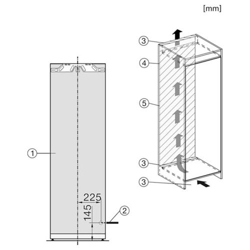 Miele, Miele K7738D LI Einbau Kühlschrank 60cm vollintegriert – Einbaukühlschrank 60 cm vollintegriert