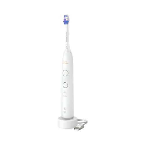 Philips Sonicare, Philips Sonicare Elektrische Zahnbürste "Series 6100 HX7400/01" 1 Stk. Aufsteckbürsten mit visueller Andruckkontrolle, 5 Putzeinstellungen, inkl. Ladegerät