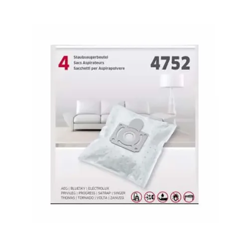 BYRO, Byro Staubsaugerbeutel 4752 4 Stk. Zubehör – Staubsaugerbeutel/Staubbeutel – white
