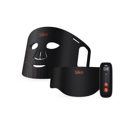 Silk'n, Silk'n LED Dual Maske Gesichts- und Hals Maske – Gesichtsreinigungsgerät/Hautpflege – schwarz