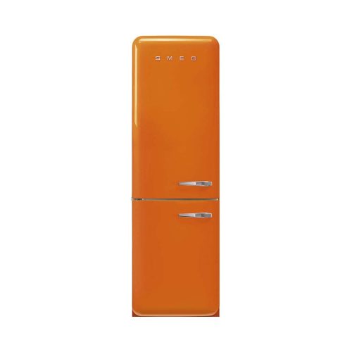 SMEG, Smeg FAB32LOR6 Kühl-/Gefrierkombination – Kühlschrank mit Gefrierfach freistehend – orange
