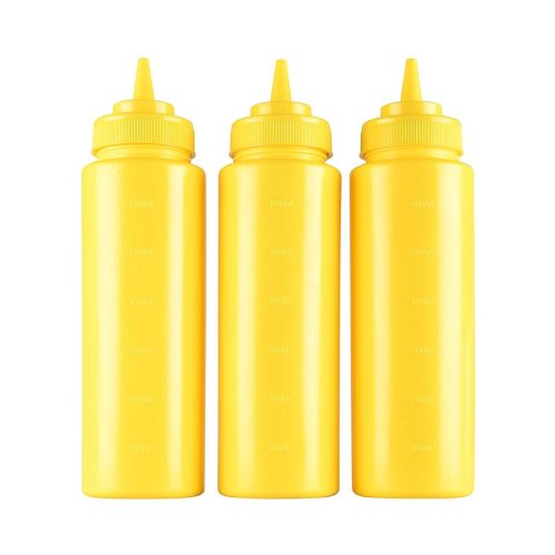 ProChef, ProChef Quetschflasche Gelb 710ml 3er Set – Diverse Gastro Küchenutensilien
