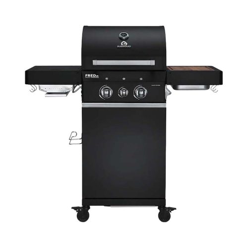 Burnhard, Burnhard FRED Jr Deluxe Gasgrill 2-Brenner Black Edition – schwarz