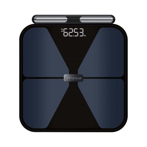 Trisa, Trisa BioMetrix Smart Personenwaage – Personenwaage/Körperwaage – blau / schwarz