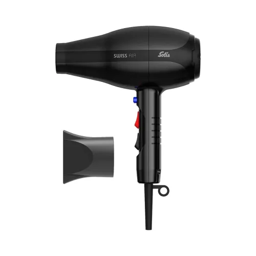 Solís, Solis Swiss Air Ion Schwarz 1.8m. SEV Haarföhn – Haarföhn/Haartrockner