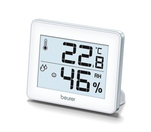 beurer, BEURER Innenwetterstation "HM 16 Thermo-Hygrometer, Kontrolle von Temperatur und Luftfeuchtigkeit" () Mit Smiley-Indikation, ideal für zuhause oder im Büro
