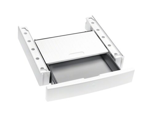 Miele, Miele WTV 512 mit Auszugstisch Zwischenbausatz – Zwischenbausatz Waschturm – weiss