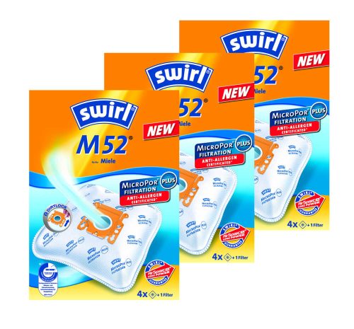 Swirl, Swirl Staubfilterbeutel M52 Weiß 4 Stück