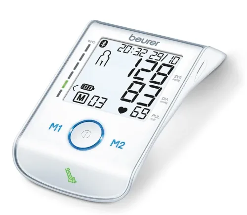 beurer, Beurer BM 85 Blutdruckmessgerät – Blutdruckmessgerät/Herzfrequenzmessgerät – weiss