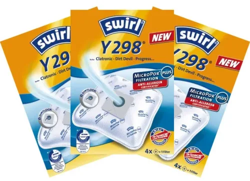 Swirl, Swirl Y298 MicroPor Staubsaugerbeutel 4 St.