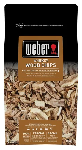WEBER, Weber Räucherchips – Weber Holzkohle/Briketts/Grill Anzünder – braun
