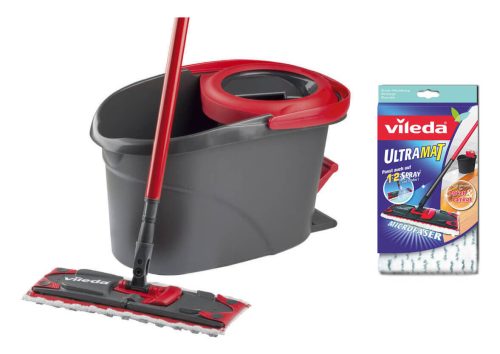 VILEDA, Vileda Ultramat Turbo SET RED - Wischmop (Schwarz, rot)