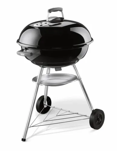 WEBER, Weber Compact Kettle 57cm, black Holzkohlegrill – Weber Holzkohlegrill/Kohlegrill – schwarz