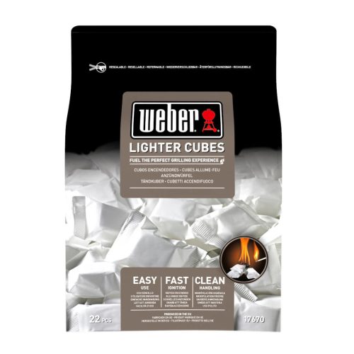 WEBER, Weber Anzündwürfel – Weber Holzkohle/Briketts/Grill Anzünder – braun