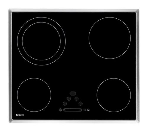 Sibir, Sibir GK 4311 TS Black Des Glaskeramik Kochfeld mit Touch-Display