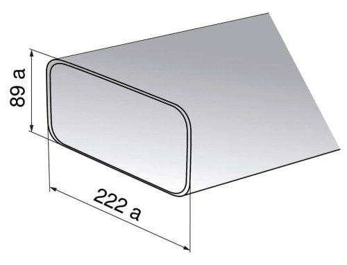 V-Zug, V-ZUG 1012780 Flachkanal – Dunstabzugshaube Zubehör