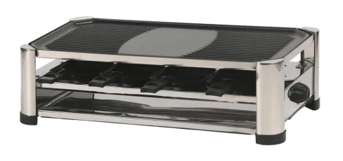 Ohmex, ohmex Raclette "Raclette Grill 4 in 1" 8 Stk. Raclettepfännchen 1.500 W