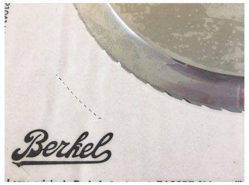 Berkel, Berkel Gezahntes Messer Red Line 250 – Küchenmaschine Zubehör – silber
