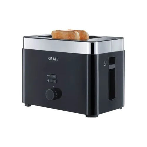 Graef, Graef TO 62 Toaster mit Brötchenaufsatz Schwarz