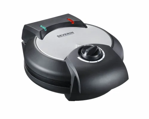 Severin, Severin WA 2103 Waffeleisen mit manueller Temperatureinstellung Edelstahl (gebürstet), Schwarz