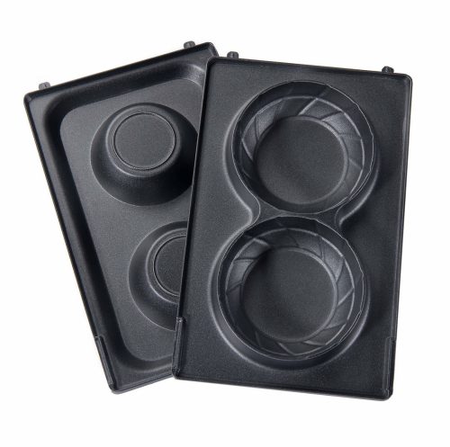 Trisa, Trisa 7364.9802 Waffle Cups Platten – Sandwichmaker/Sandwichtoaster – schwarz