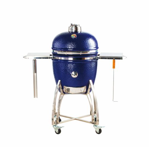 Saffire, Saffire PLATINUM 19 Keramikgrill ohne Fahrgestell – Holzkohlegrill/Kohlegrill – blau