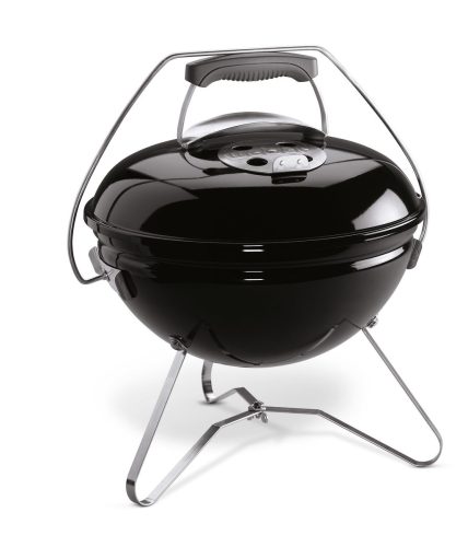 WEBER, Weber Smokey Joe Premium Black Kugelgrill – Weber Holzkohlegrill/Kohlegrill