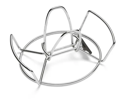 WEBER, Weber Geflügelhalter Grill Zubehör – Weber Grill Ablage/Grill Rollwagen/Grill Erweiterung – edelstahl