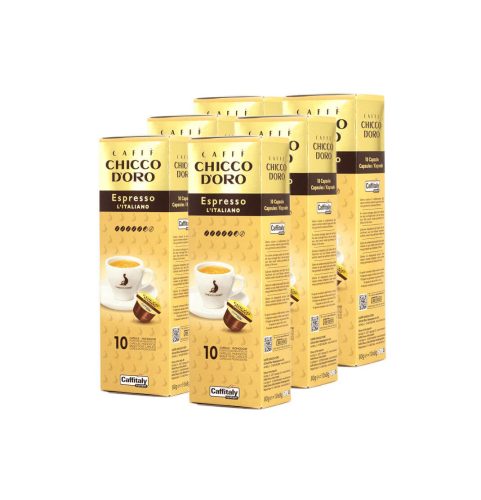Chicco dOro, CHICCO D'ORO Kaffee Caffitaly 802017 Espresso Italiano 10 St&uuml;ck