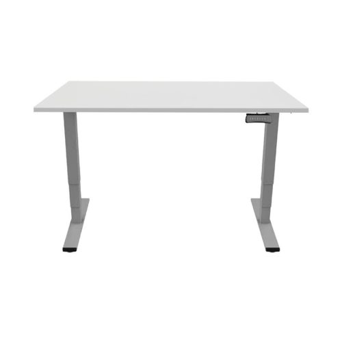 Contini, Contini höhenverstellbarer Bürotisch RAL 7045 1.6x0.8m grau