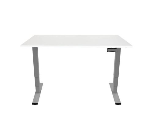 Contini, Contini höhenverstellbarer Bürotisch RAL 7045 1.6x0.8m weiss