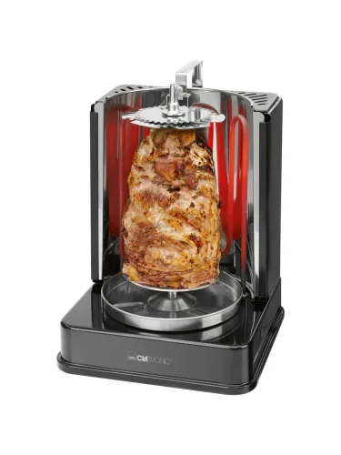 Clatronic, Clatronic DVG 3686 Döner-Vertikal-Multigrill – Tischgrill – schwarz