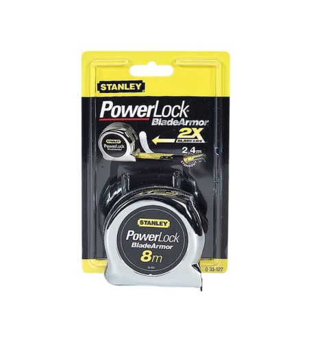 Stanley®, STANLEY Bandmaß Micro Powerlock 0-33-527 Maßband Metall, Chrom